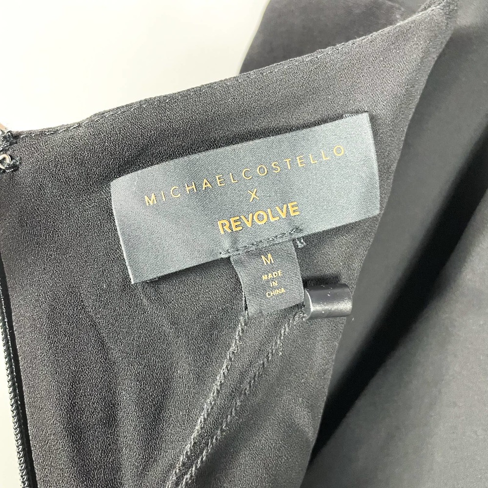 SOLD-Michael Costello Giada Black Jumpsuit - Picture 9 of 11